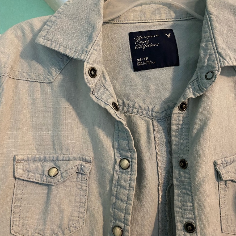 American Eagle Denim Flannel